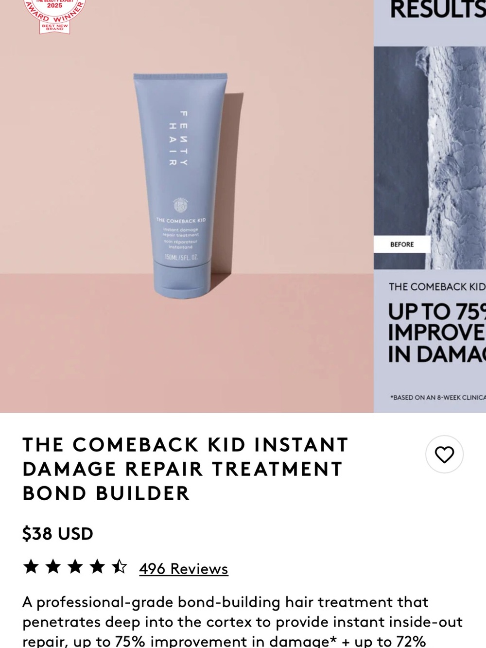 Fenty Hair The Comeback Kid Treatment − Light Blue